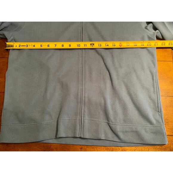 Talbots Hoodie Full Zip 2 Pockets Womens Sz M Blue 25#0=A0042 - Picture 6 of 10